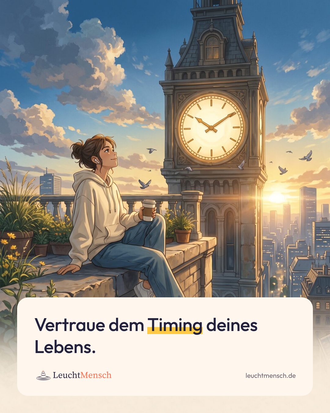„Vertraue dem Timing deines Lebens.“
