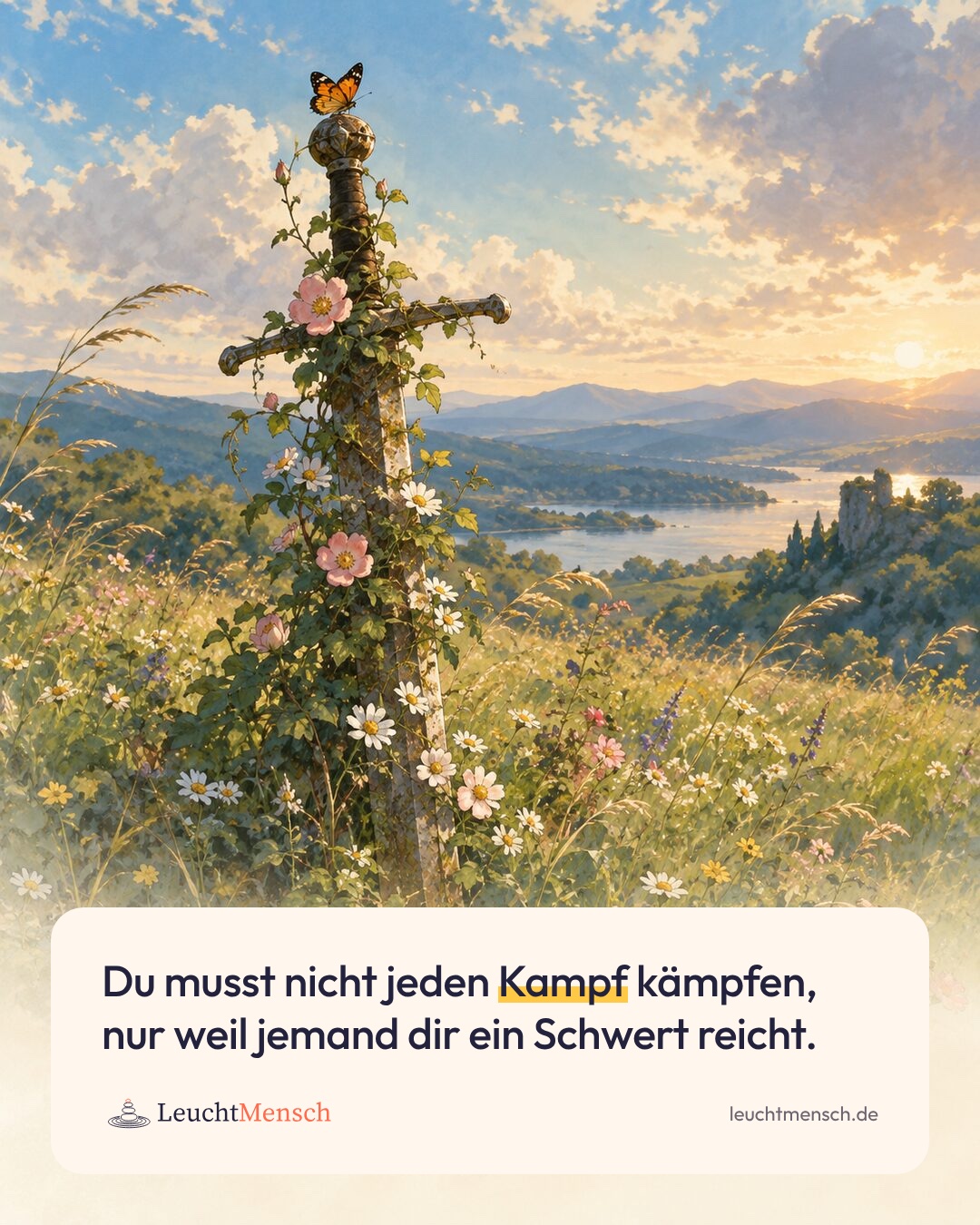 „Du musst nicht jeden Kampf kämpfen, nur weil jemand dir ein Schwert reicht.“