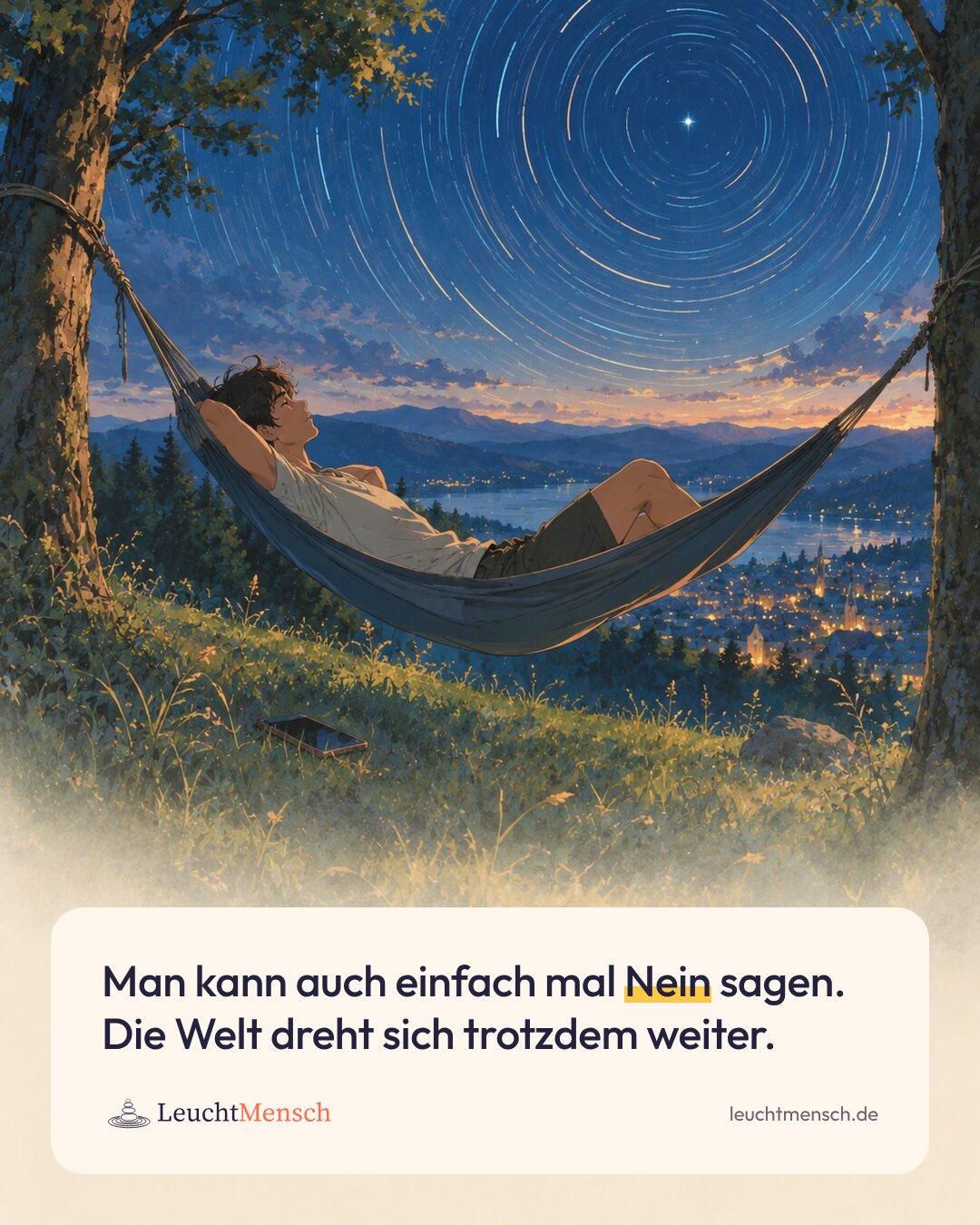 „Man kann auch einfach mal Nein sagen. Die Welt dreht sich trotzdem weiter.“