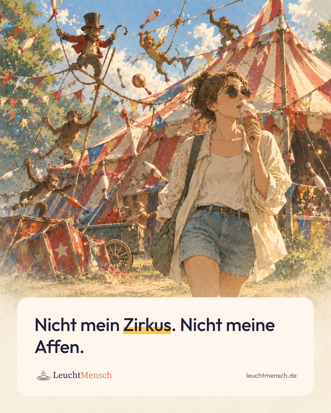 „Nicht mein Zirkus. Nicht meine Affen.“